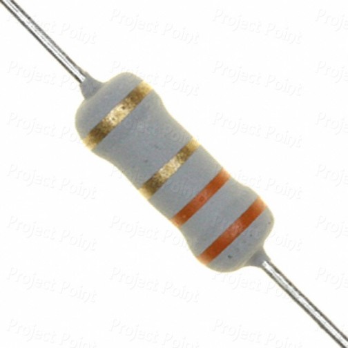 3.3 Ohm 1W Flameproof Metal Oxide Resistor - Medium Quality (Min Order Quantity 1pc for this Product)