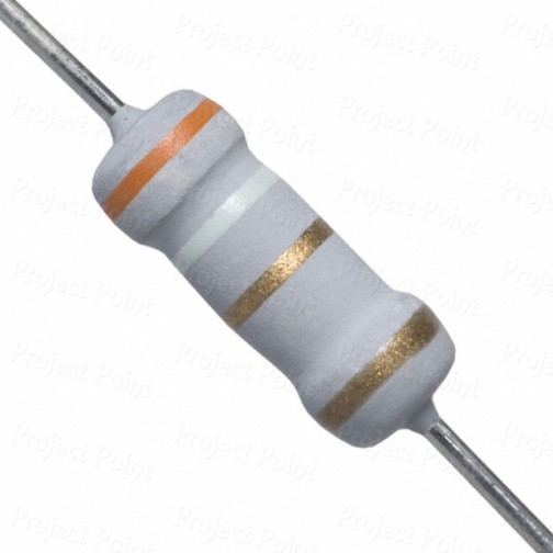 3.9 Ohm 1W Flameproof Metal Oxide Resistor - Medium Quality (Min Order Quantity 1pc for this Product)