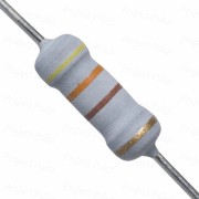430 Ohm 1W Flameproof Metal Oxide Resistor - Medium Quality