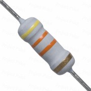 43K Ohm 1W Flameproof Metal Oxide Resistor - Medium Quality