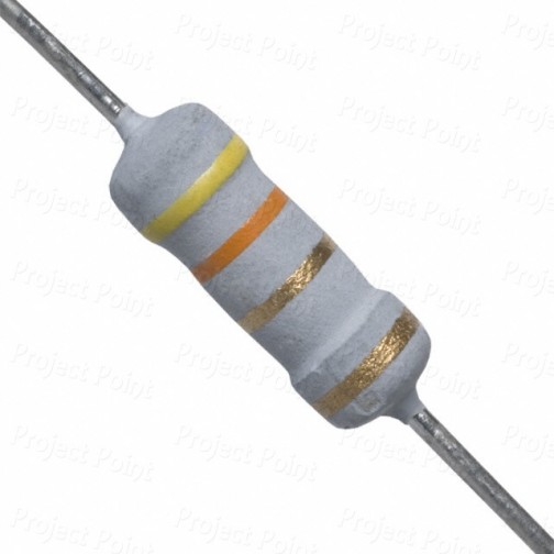 4.3 Ohm 1W Flameproof Metal Oxide Resistor - Medium Quality (Min Order Quantity 1pc for this Product)