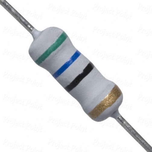 56 Ohm 1W Flameproof Metal Oxide Resistor - Medium Quality (Min Order Quantity 1pc for this Product)
