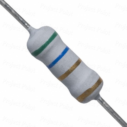 5.6 Ohm 1W Flameproof Metal Oxide Resistor - High Quality (Min Order Quantity 1pc for this Product)