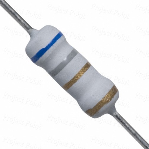 6.8 Ohm 1W Flameproof Metal Oxide Resistor - High Quality (Min Order Quantity 1pc for this Product)