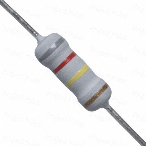 820K Ohm 1W Flameproof Metal Oxide Resistor - Medium Quality (Min Order Quantity 1pc for this Product)