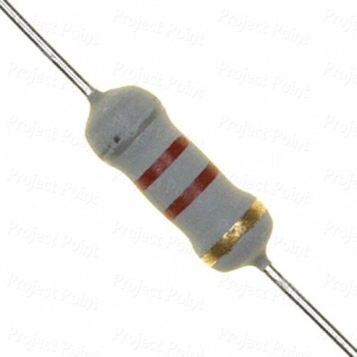 8.2K Ohm 1W Flameproof Metal Oxide Resistor - Medium Quality (Min Order Quantity 1pc for this Product)