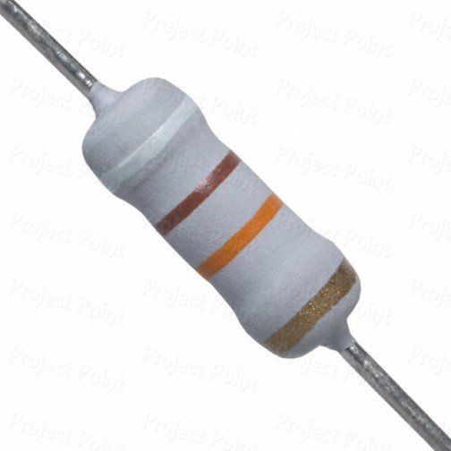 91K Ohm 1W Flameproof Metal Oxide Resistor - Medium Quality (Min Order Quantity 1pc for this Product)