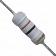 91 Ohm 1W Flameproof Metal Oxide Resistor - Medium Quality