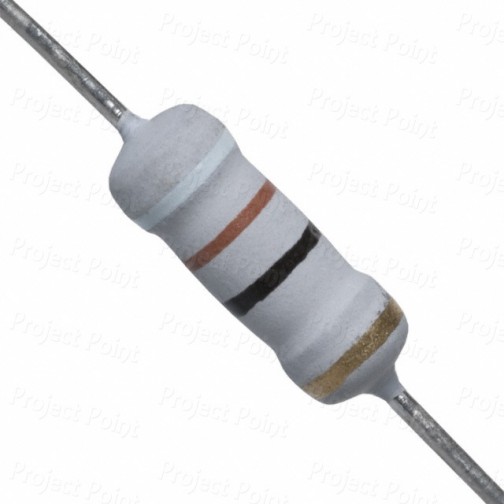 91 Ohm 1W Flameproof Metal Oxide Resistor - Medium Quality (Min Order Quantity 1pc for this Product)