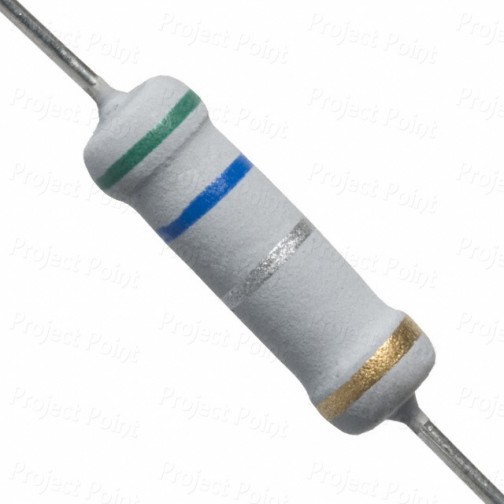 0.56 Ohm 2W Flameproof Metal Oxide Resistor - Medium Quality (Min Order Quantity 1pc for this Product)