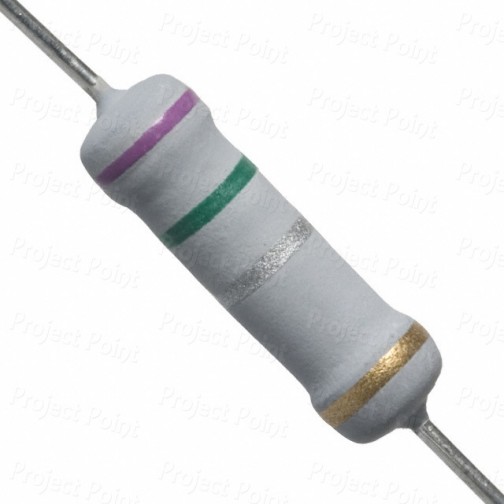 0.75 Ohm 1W Flameproof Metal Oxide Resistor - Medium Quality (Min Order Quantity 1pc for this Product)
