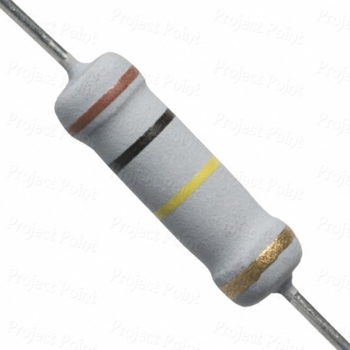 100K Ohm 2W Flameproof Metal Oxide Resistor - Medium Quality (Min Order Quantity 1pc for this Product)