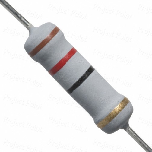 12 Ohm 2W Flameproof Metal Oxide Resistor - Medium Quality (Min Order Quantity 1pc for this Product)