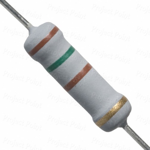 150 Ohm 2W Flameproof Metal Oxide Resistor - Medium Quality (Min Order Quantity 1pc for this Product)