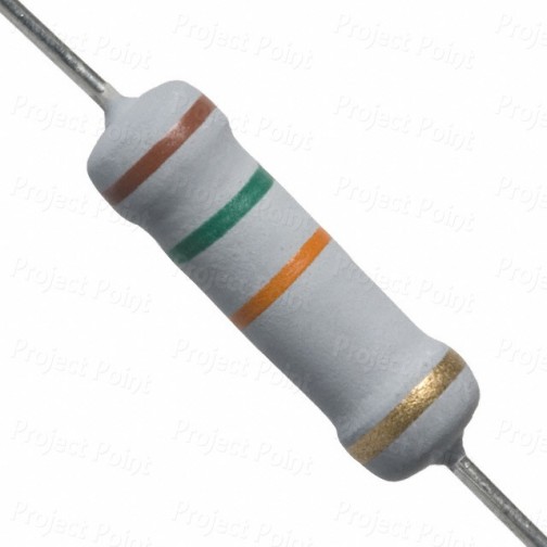 15K Ohm 2W Flameproof Metal Oxide Resistor - High Quality (Min Order Quantity 1pc for this Product)