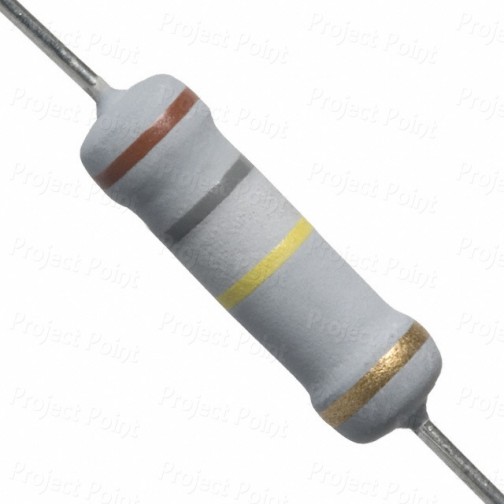 180K Ohm 2W Flameproof Metal Oxide Resistor - Medium Quality (Min Order Quantity 1pc for this Product)