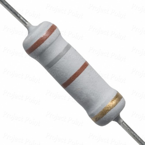 180 Ohm 2W Flameproof Metal Oxide Resistor - Medium Quality (Min Order Quantity 1pc for this Product)