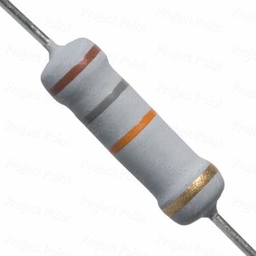 18K Ohm 2W Flameproof Metal Oxide Resistor - Medium Quality (Min Order Quantity 1pc for this Product)