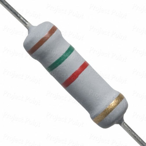 1.5K Ohm 2W Flameproof Metal Oxide Resistor - High Quality (Min Order Quantity 1pc for this Product)