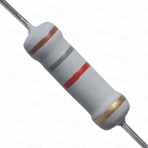 1.8K Ohm 2W Flameproof Metal Oxide Resistor - Medium Quality (Min Order Quantity 1pc for this Product)