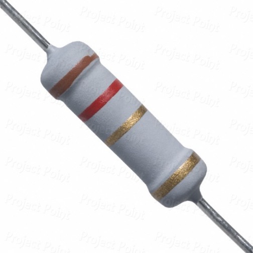 1.2 Ohm 2W Flameproof Metal Oxide Resistor - Medium Quality (Min Order Quantity 1pc for this Product)