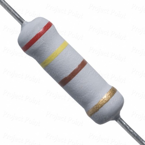 240 Ohm 2W Flameproof Metal Oxide Resistor - Medium Quality (Min Order Quantity 1pc for this Product)