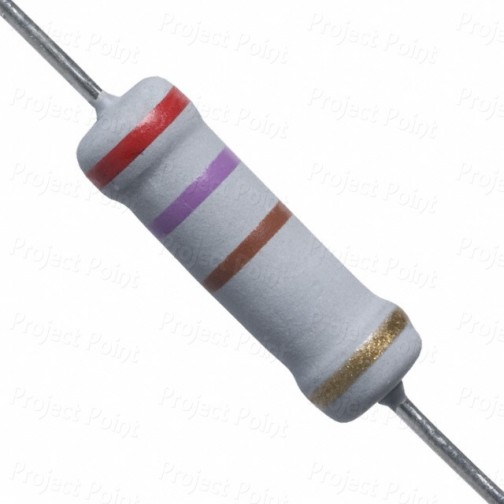 270 Ohm 2W Flameproof Metal Oxide Resistor - Medium Quality (Min Order Quantity 1pc for this Product)