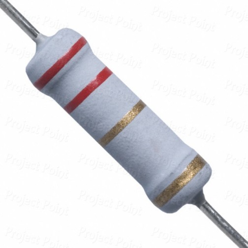 2.2 Ohm 2W Flameproof Metal Oxide Resistor - High Quality (Min Order Quantity 1pc for this Product)