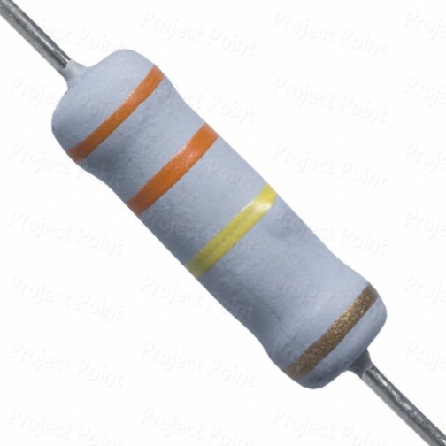 330K Ohm 2W Flameproof Metal Oxide Resistor - Medium Quality (Min Order Quantity 1pc for this Product)