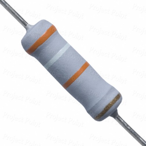 39K Ohm 2W Flameproof Metal Oxide Resistor - Medium Quality (Min Order Quantity 1pc for this Product)