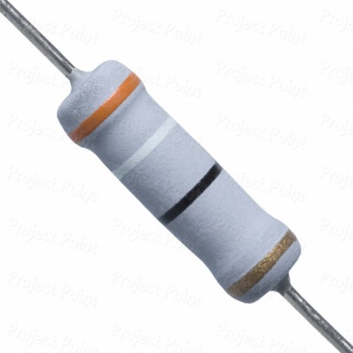 39 Ohm 2W Flameproof Metal Oxide Resistor - Medium Quality (Min Order Quantity 1pc for this Product)