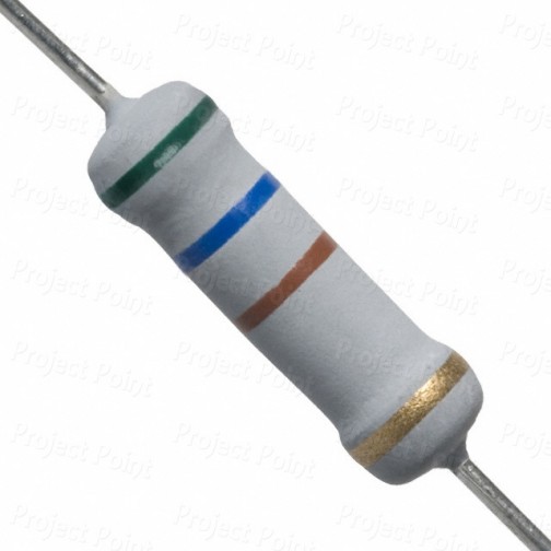 560 Ohm 2W Flameproof Metal Oxide Resistor - Medium Quality (Min Order Quantity 1pc for this Product)