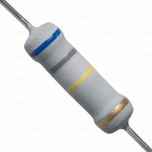 680K Ohm 2W Flameproof Metal Oxide Resistor - Medium Quality (Min Order Quantity 1pc for this Product)