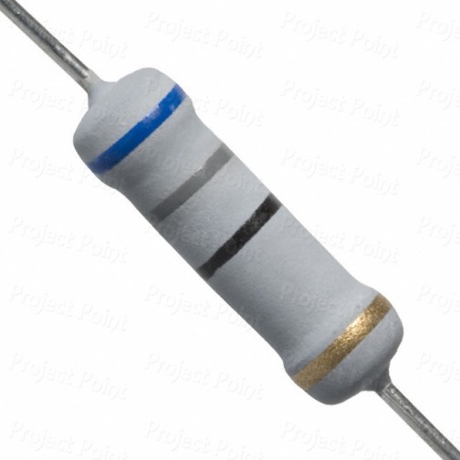 68 Ohm 2W Flameproof Metal Oxide Resistor - Medium Quality (Min Order Quantity 1pc for this Product)