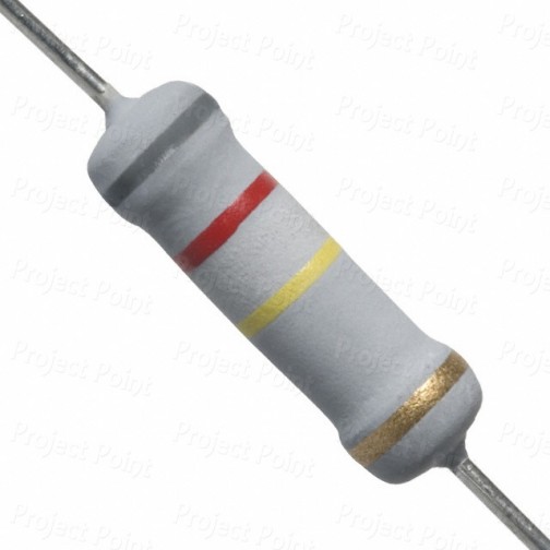 820K Ohm 2W Flameproof Metal Oxide Resistor - Medium Quality (Min Order Quantity 1pc for this Product)