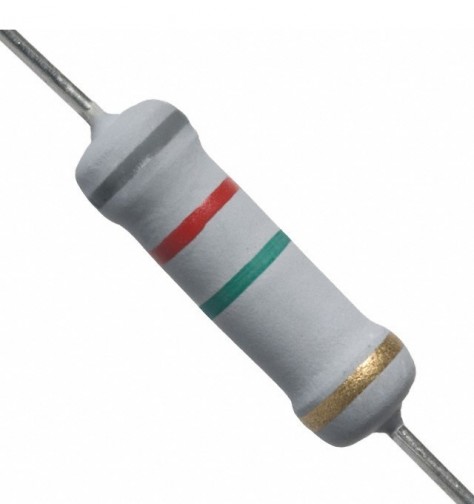 8.2M Ohm 2W Flameproof Metal Oxide Resistor - Medium Quality (Min Order Quantity 1pc for this Product)