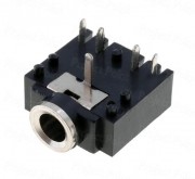 3.5mm Stereo Female Switched Socket - 5 Pin