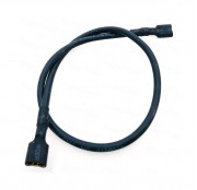 Battery Jumper Cable - Female Spade to Spade Terminals - 18A 25cm Black