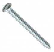 10No. 50mm Sheet Metal Self Tapping Screw -  Slotted Pan Head