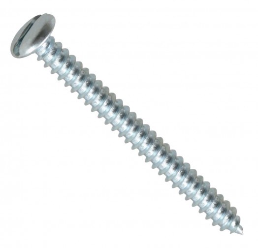 10No. 50mm Sheet Metal Self Tapping Screw -  Slotted Pan Head (Min Order Quantity 1pc for this Product)