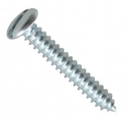12No. 38mm Sheet Metal Self Tapping Screw -  Slotted Pan Head