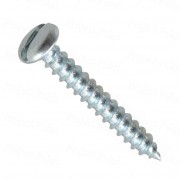 8No-25mm Sheet Metal Self Tapping Screw -  Slotted Pan Head