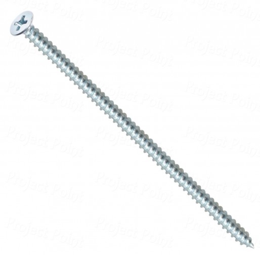 8No-100mm Sheet Metal Self Tapping Screw -  Philips CSK Head (Min Order Quantity 1pc for this Product)