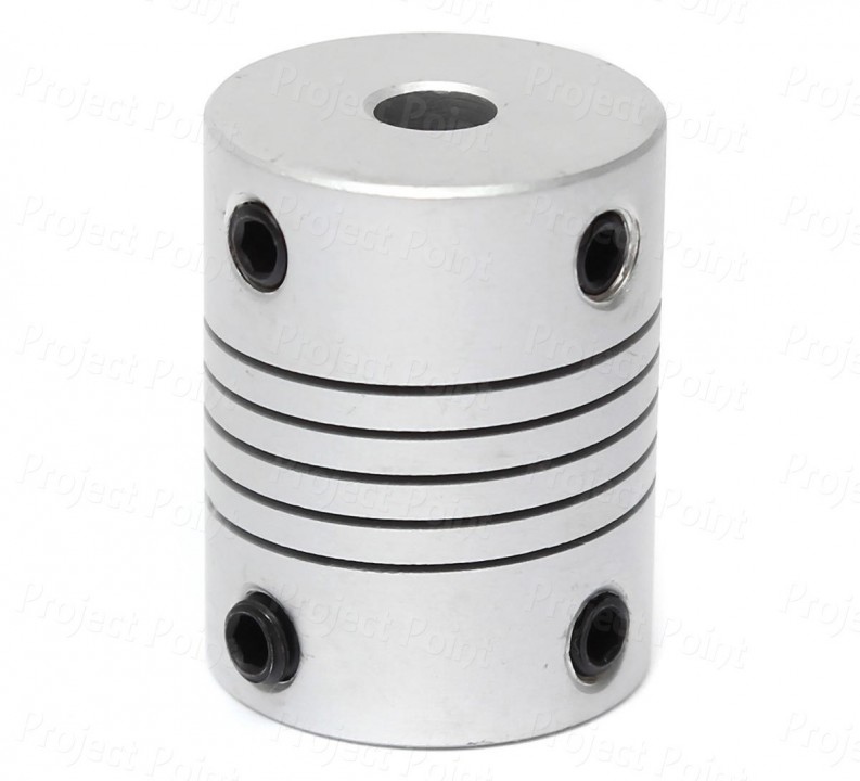 DIY Encoder Aopin 5mm to 5mm Rotatable Universal Joint Coupling Shaft Stepper Motor CNC Machine Coupler Connector with Screw for 3D Printer Length 52mm / 2.05 RC Robot Car Boat Shaft 