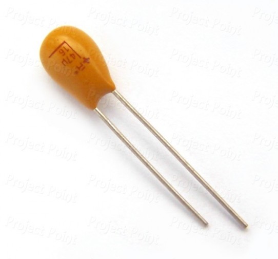 47uF 16V Tantalum Capacitor (Min Order Quantity 1pc for this Product)