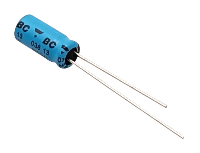 0.47uF (470nF) 63V High Quality Electrolytic Capacitor - Vishay (Min Order Quantity 1pc for this Product)