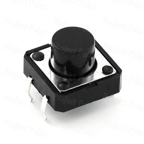 4-Pin 12mm Square Push Button Tact Switch - Height 7.5mm (Min Order Quantity 1pc for this Product)