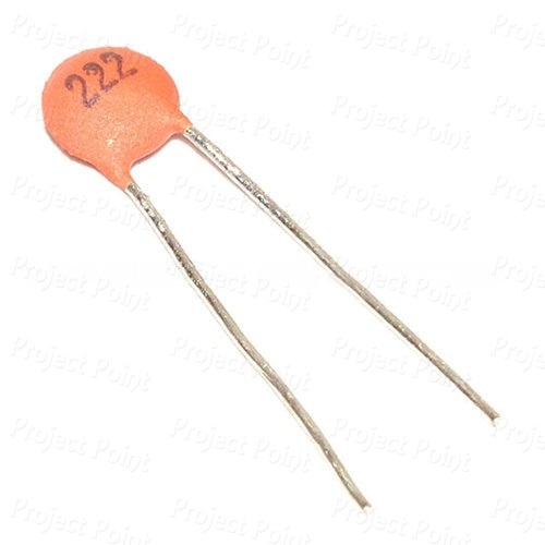 0.0022uF - 2.2nF 50V Ceramic Disc Capacitor (Min Order Quantity 1pc for this Product)