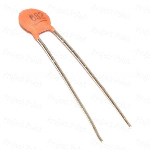0.0068uF - 6.8nF - 6800pF 50V Ceramic Disc Capacitor (Min Order Quantity 1pc for this Product)