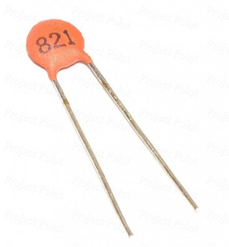 820pF - 0.82nF 50V/500V Ceramic Disc Capacitor (Min Order Quantity 1pc for this Product)